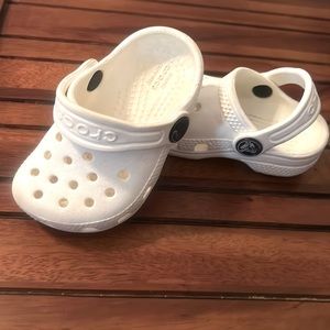 Infant crocs size 4. Warn a couple times so still in great condition.